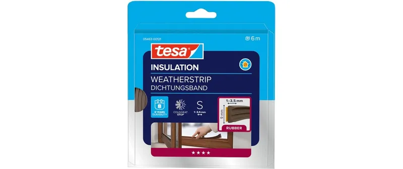 tesa E-Profil Braun 6 m x 9 mm x 4 mm Gummi