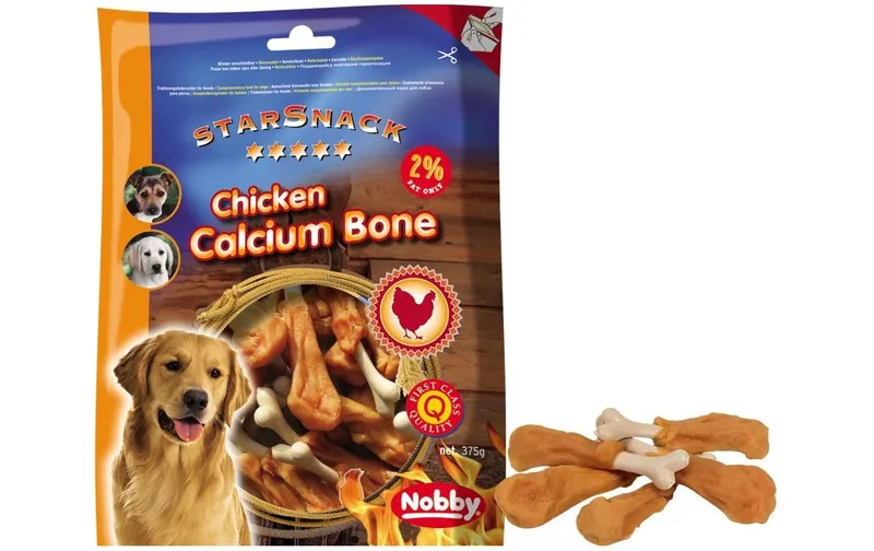 Nobby Leckerli StarSnack Barbecue Chicken Calcium Bone, 375 g