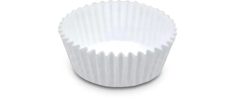 Städter Muffin Backform Mini 200 pièces, ø 3/4 cm, blanc