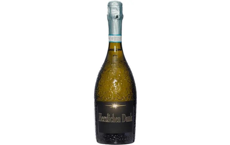 Dreams and Fantasy Geschenkidee Prosecco dark Herzlichen Dank 750 ml
