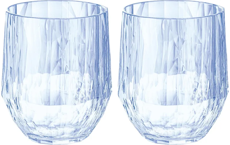 Koziol Trinkglas Club No. 23 200 ml, 2 pièces, Aquamarine