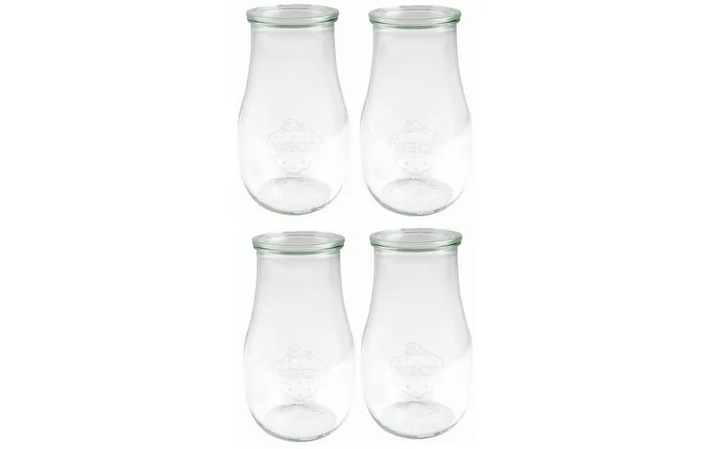 Weck Einmachvetro 2500 ml, 4 pezzi