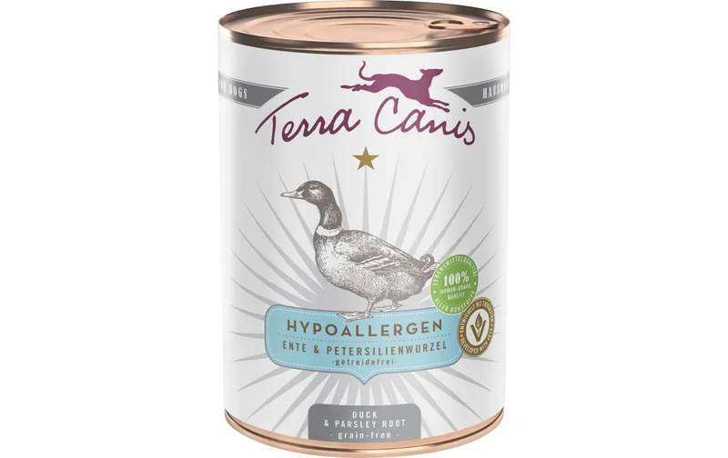 Terra Canis Nassfutter Hypoallergen Ente, 400 g
