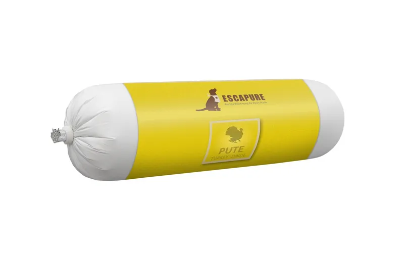 Escapure Nassfutter Wurst Pute, 400 g