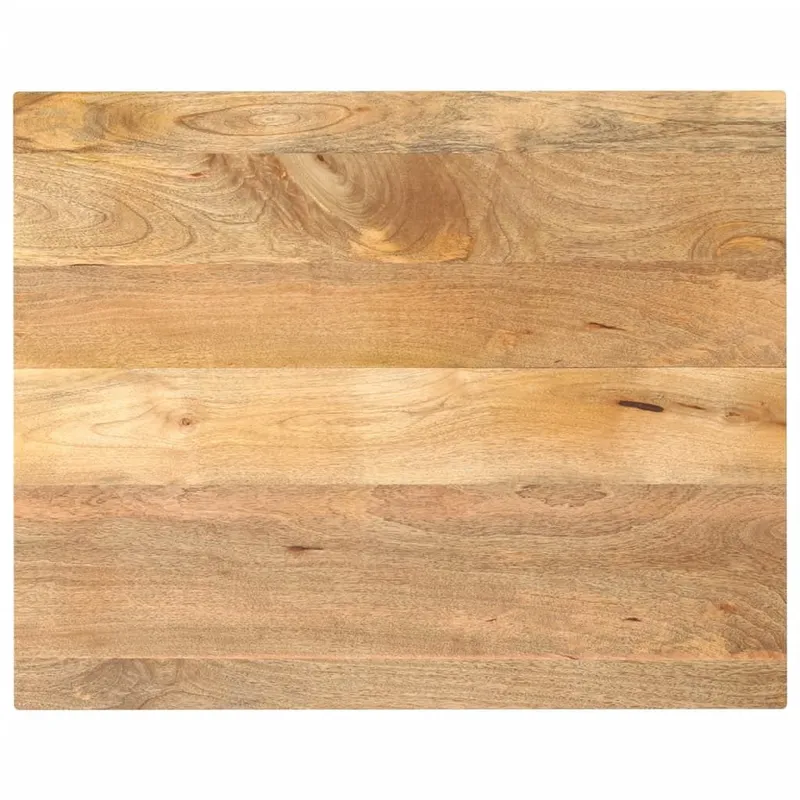 Tischplatte 90x80x3,8 cm Rechteckig Massivholz Mango