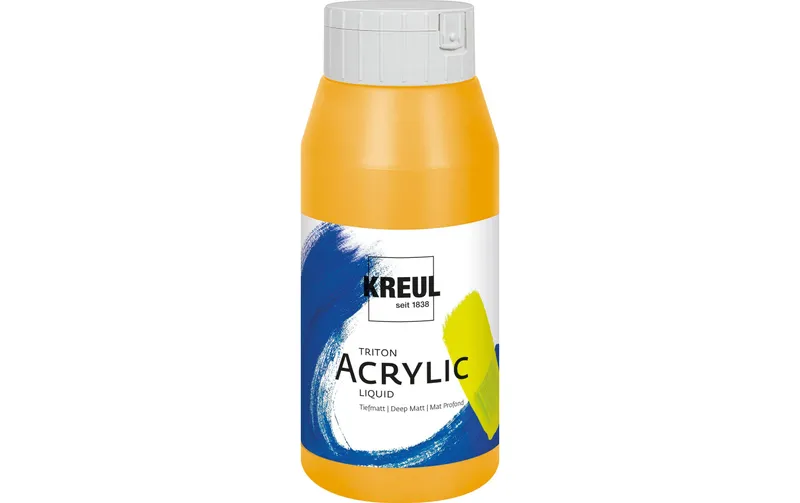Kreul Acrylfarbe Triton Acrylic Liquid Maisgelb 750 ml