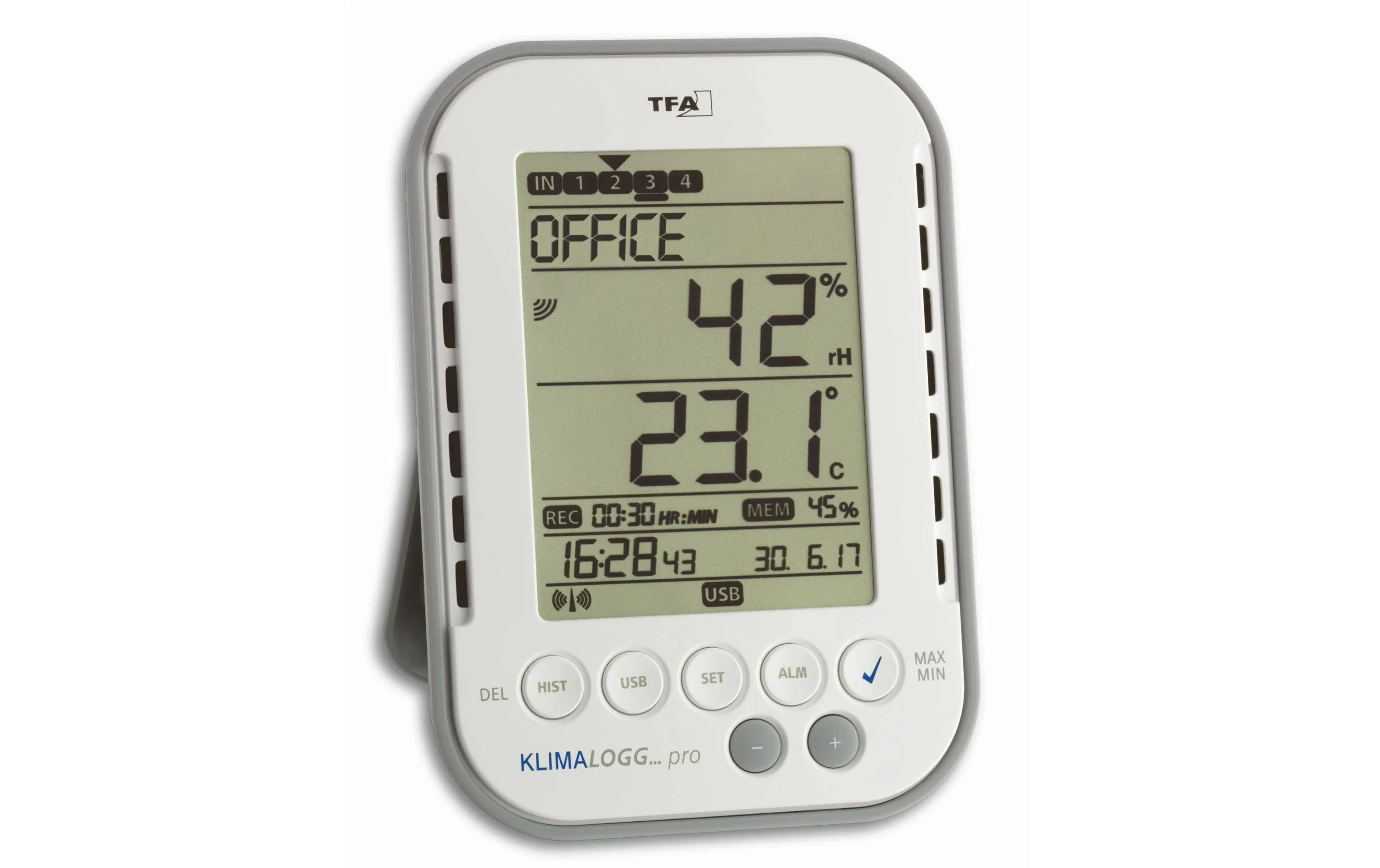 TFA Dostmann Thermo-/Hygrometer Klima Logg Pro