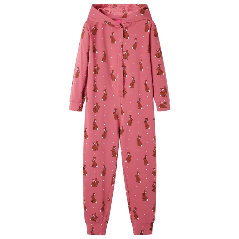 Combinaison à capuche pour enfants vieux rose 92