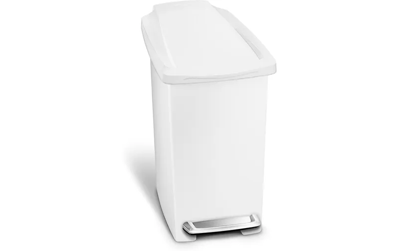 Simplehuman Treteimer Slim Step Can 10 l bianco