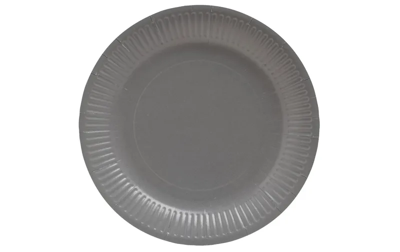 PRO nappe Einwegteller 23 cm, 20 pièces, gris