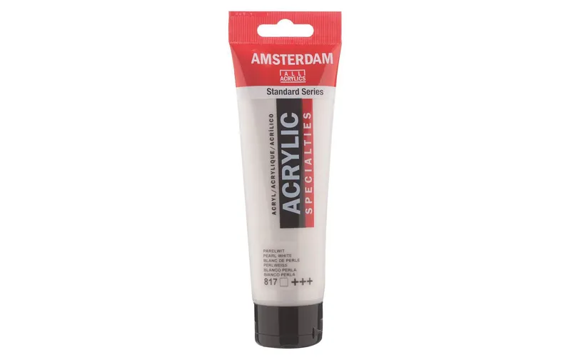 Amsterdam Acrylfarbe Standard 817 Perlweiss transparent, 120 ml
