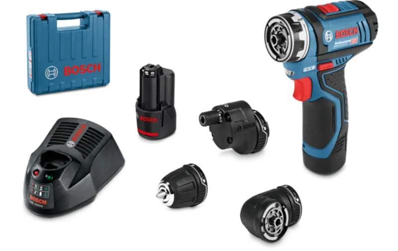 Bosch Professional Akku-Bohrschrauber PRO GSR 12V-15 FC in L-BOXX/2x Akku