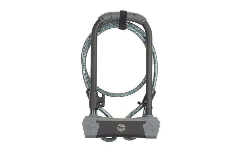 Yale Veloschloss YUL3C Bügelschloss con Kabel, 120 cm
