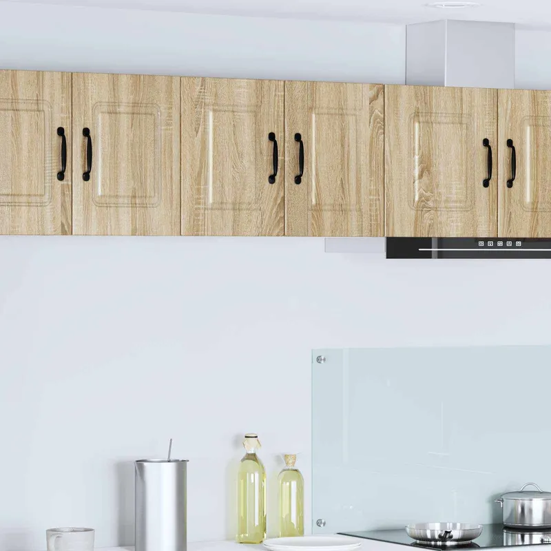 Meuble mural PORTO 2 pc Chêne Sonoma Bois d'ingénierie