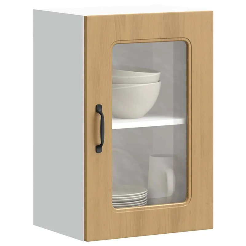 Küchen-Hängeschrank mit Glastür Kalmar Artisan-Eiche derivato del legno