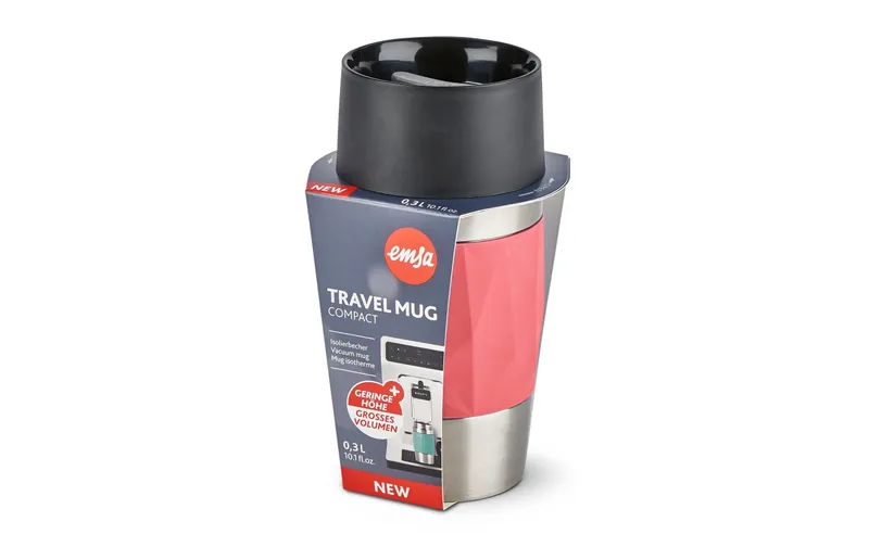 Emsa Thermobecher Compact 300 ml, red