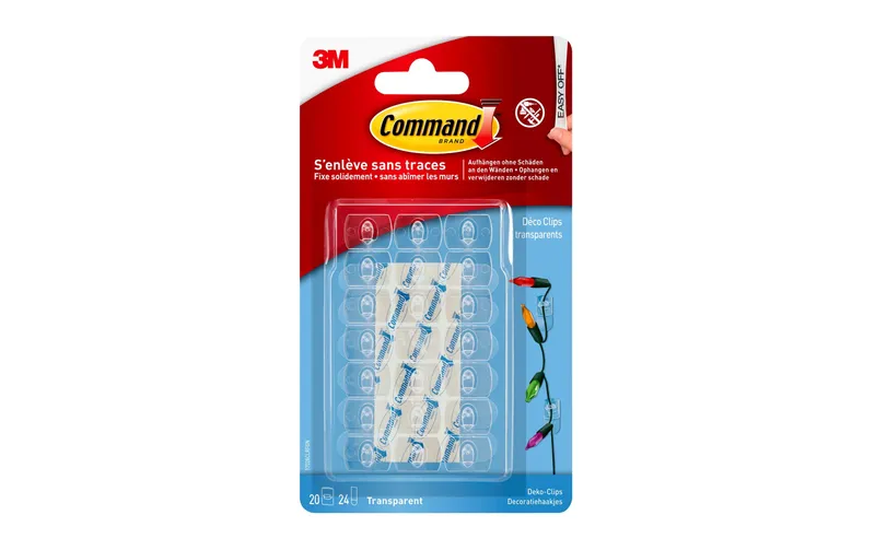 Command Haken Command L Clips trasparente, 1.8 kg