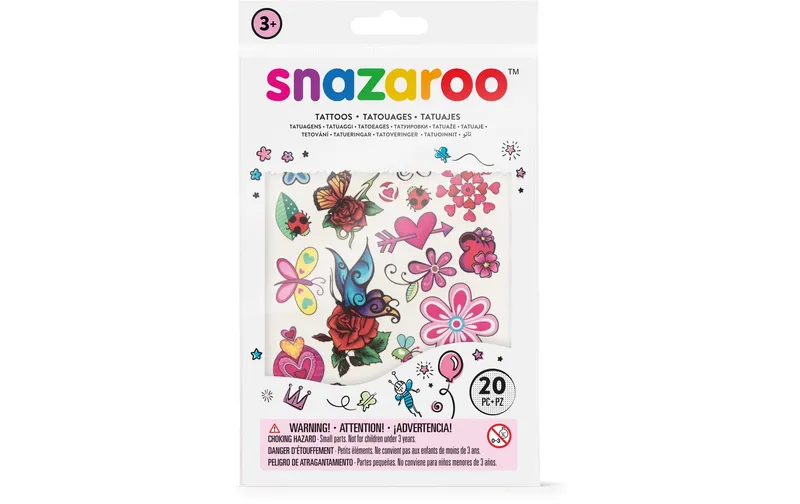 Snazaroo Zubehör Tattoos Fantasie, 20 Stück