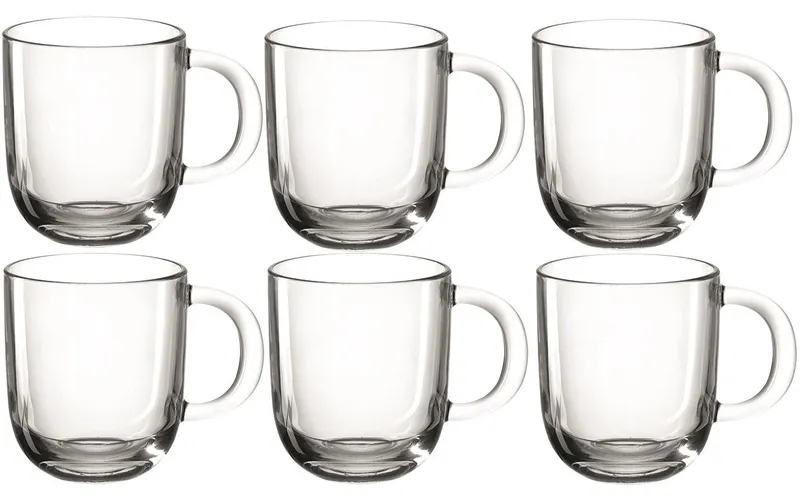 LEONARDO Teetasse Modena 400 ml , 6 pieces, transparent
