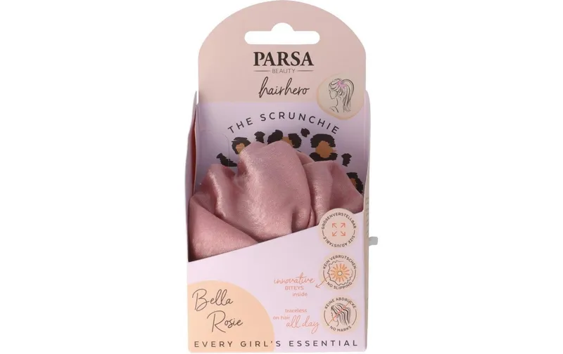 Parsa Beauty Hair Hero Scrunchie, Bella Rose 1 pièces