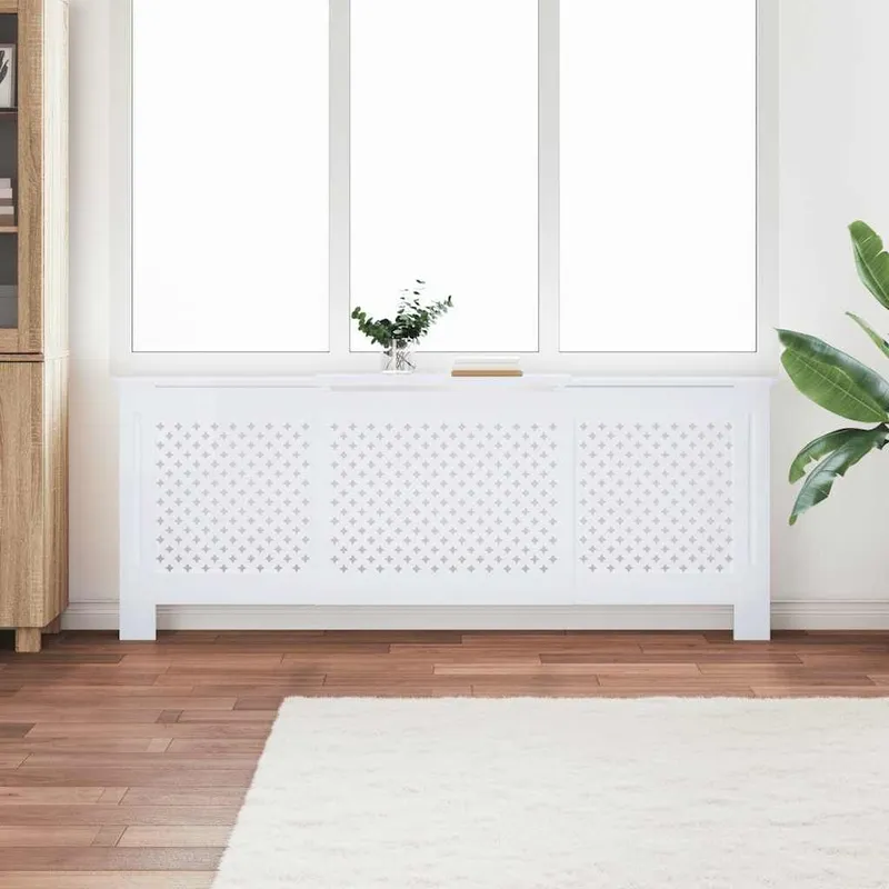 MDF Heizkörperverkleidung Weiß 205 cm