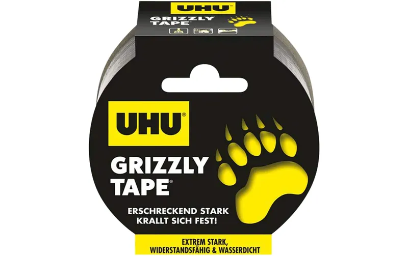 UHU Klebeband Grizzly Tape 10 m, grigio