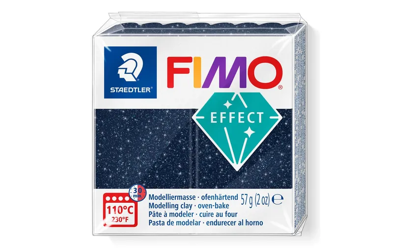 Fimo Modelliermasse Fimo effect 57g Galaxy blau