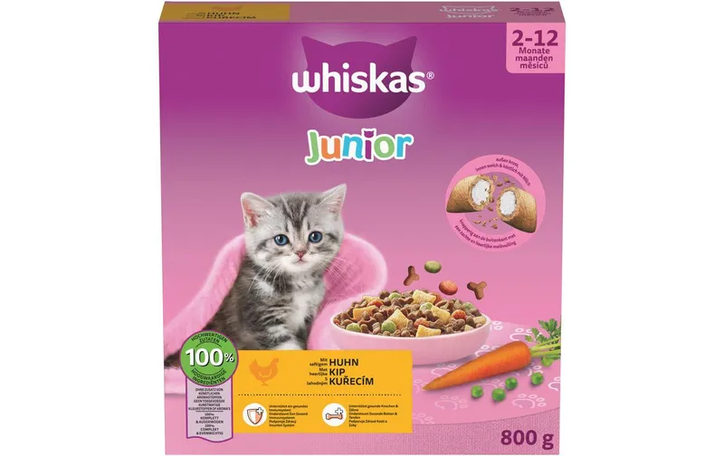 Whiskas Trockenfutter Junior Huhn 800 g