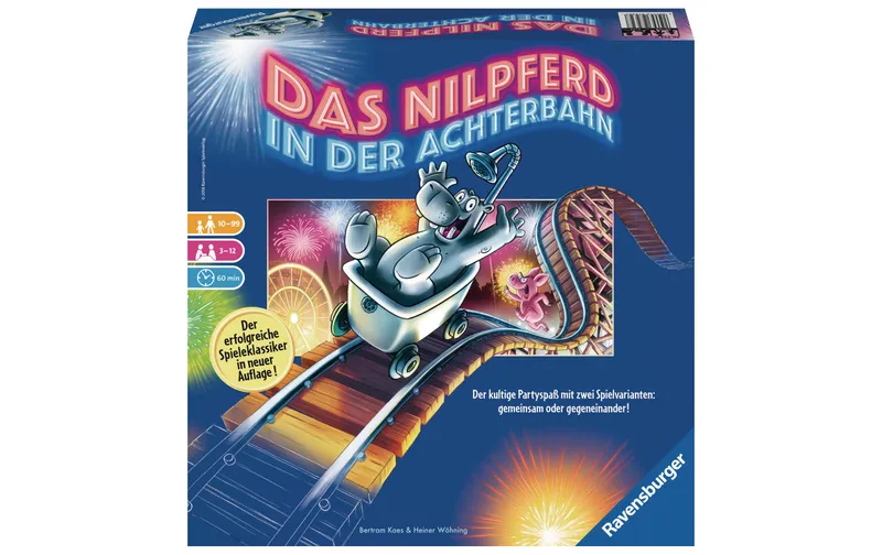 Ravensburger Familienspiel il Nilpferd in il Achterbahn