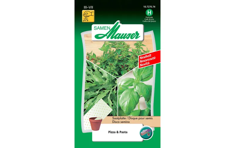 Samen Mauser Saatplatte Urban Gardening Pizza + Pasta