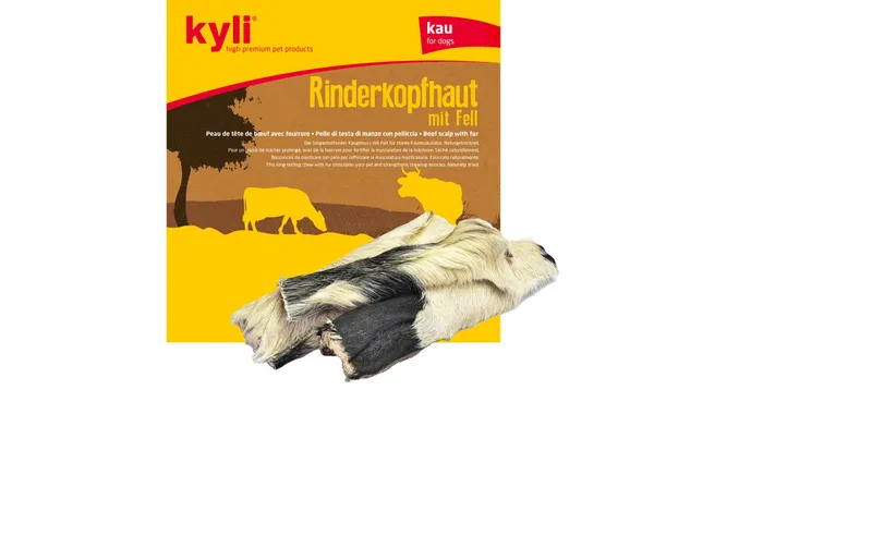 kyli Kausnack Rinderkopfhaut con Fell, 250 g