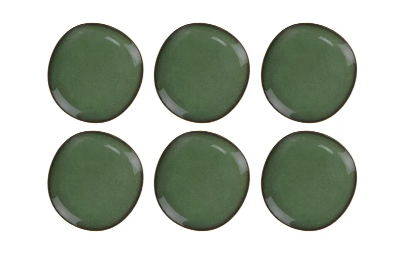 Villeroy & Boch Brotteller Lave 6 pieces, green