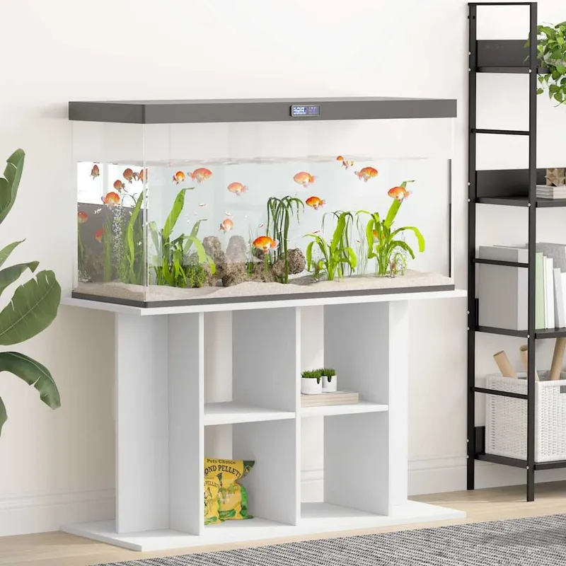 Aquariumständer Weiß 100x40x60 cm Holzwerkstoff