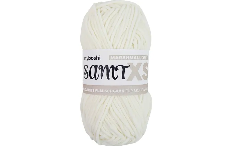 myBoshi Wolle Chenille Samt XS Marshmallow