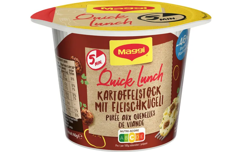 Maggi Quick Lunch Kartoffelstock avec Fleischkügeli 46 g