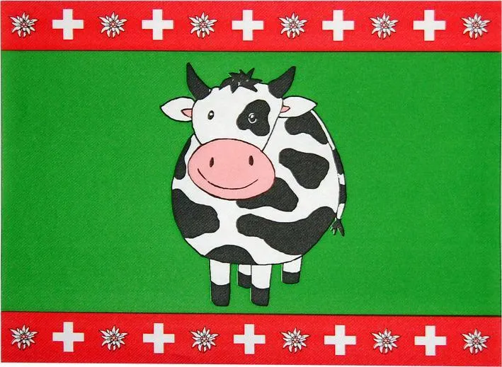 Tischset schweizer Kuh