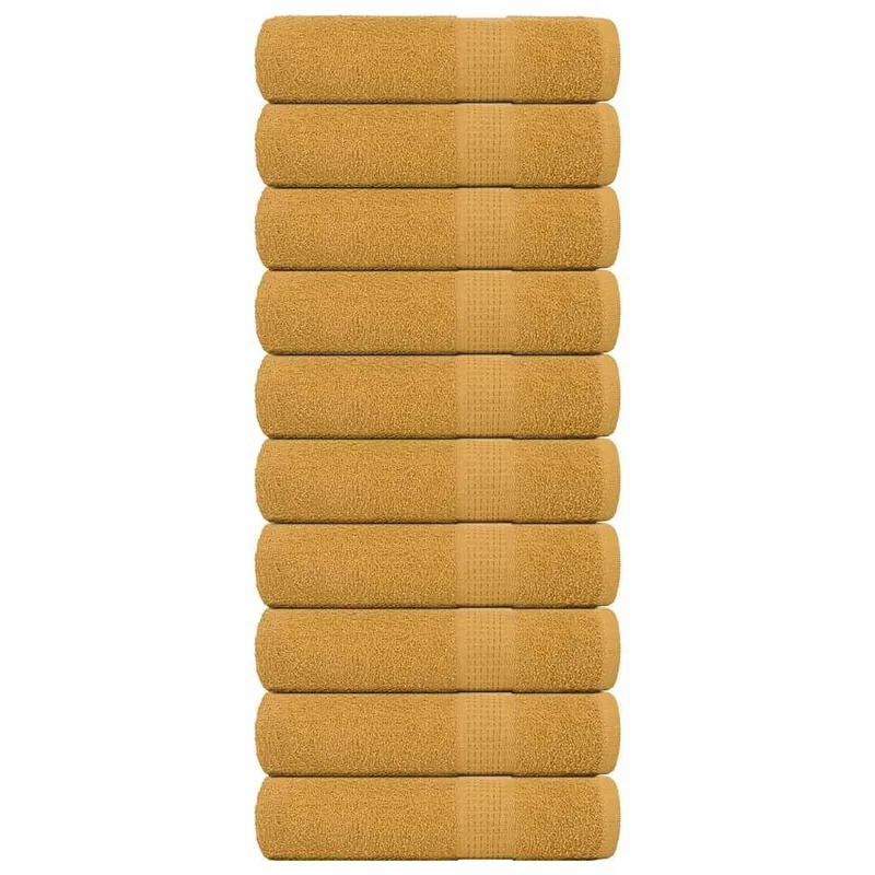 Handtücher FROGN 10 Stk. Gold 50x100 cm 360 g/m²