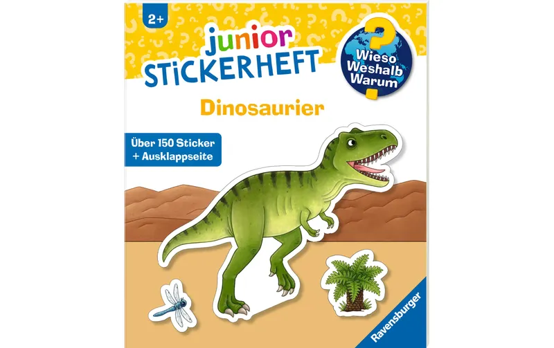 Ravensburger Stickerheft Wieso? Weshalb? Warum? Dinosaurier 21 x 24 cm