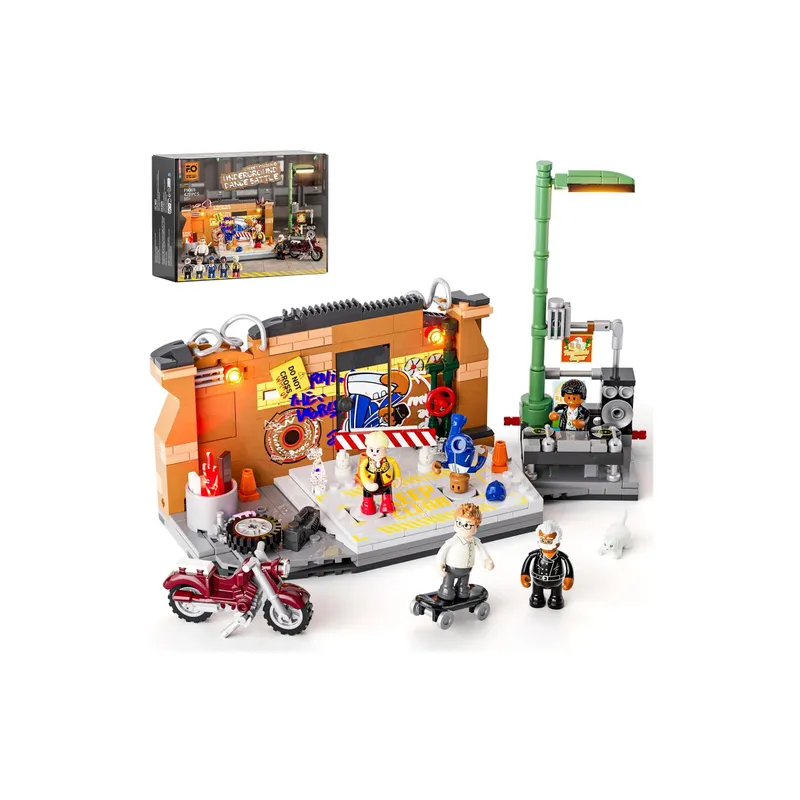 Lumibricks Sous-sol Battle Dance Kit en plastique avec LED
