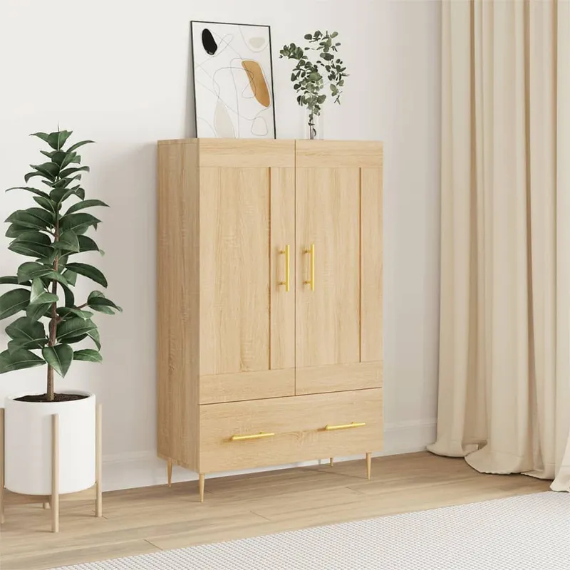 Highboard Sonoma-Eiche 69,5x31x115 cm Holzwerkstoff