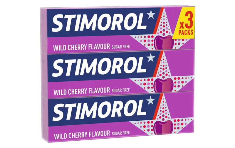Stimorol Kaugummi Wild Cherry zuckerfrei 3 x 14 g