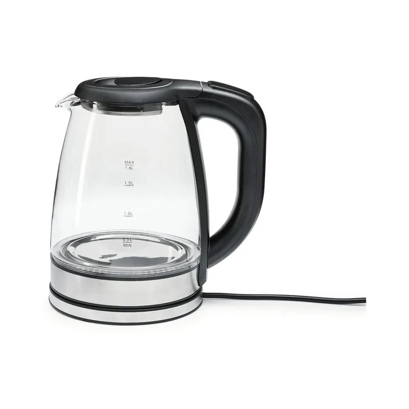 GOURMETmaxx Wasserkocher 1.8 l, transparent/noir