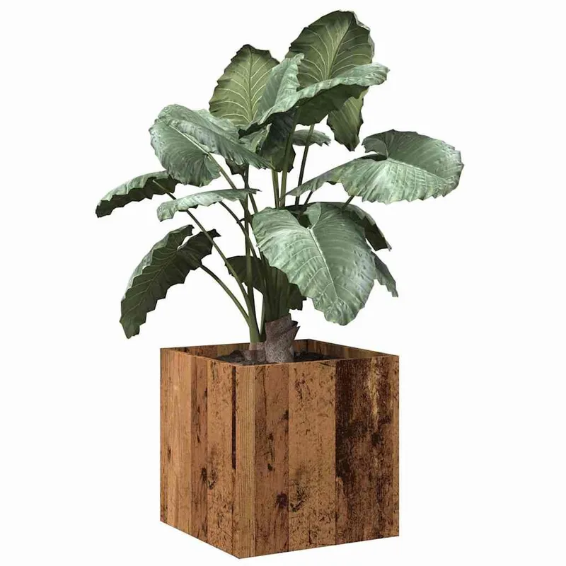 Pflanzgefäß Altholz-Optik 40x40x40 cm derivato del legno