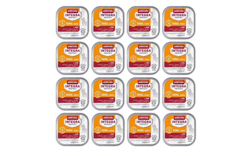 Animonda Integra Protect Nassfutter Renal Nieren Rind, 16 x 100 g
