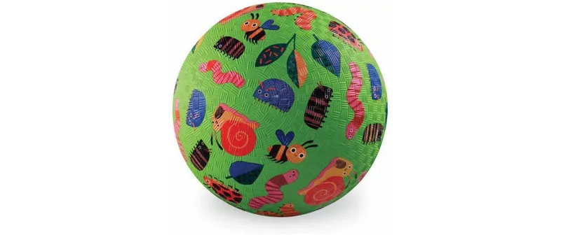 Crocodile Creek Spielball Kautschuk Gartenfreunde-Design 18 cm