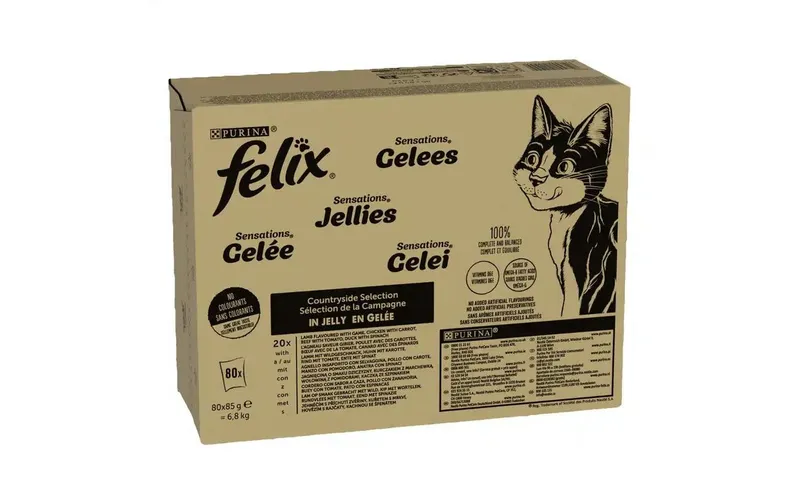 Felix Nassfutter Sensations Gelee Countryside Mix, 80 x 85 g