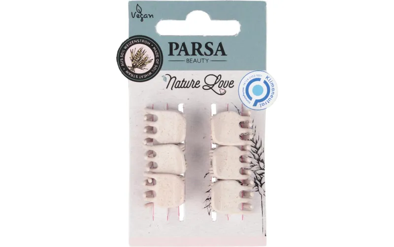 Parsa Beauty Haarklammer naturalee Love Rosa 6 pezzi