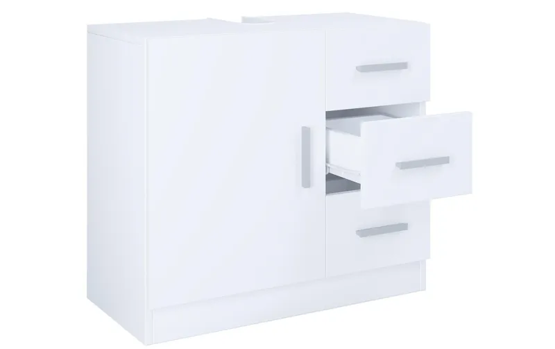 VCM Waschbeckenunterschrank Zalo XL 63 x 56 cm, blanc
