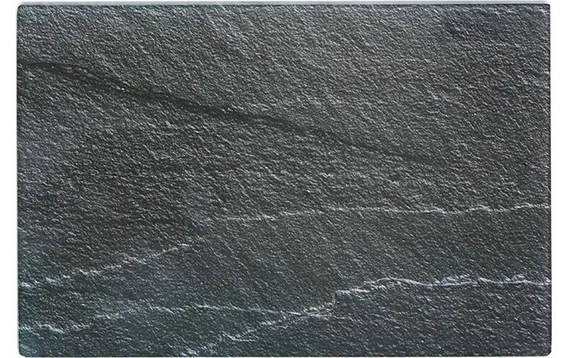 Zeller Present Schneidebrett Schiefer 30 x 20 cm, Glas, anthracite