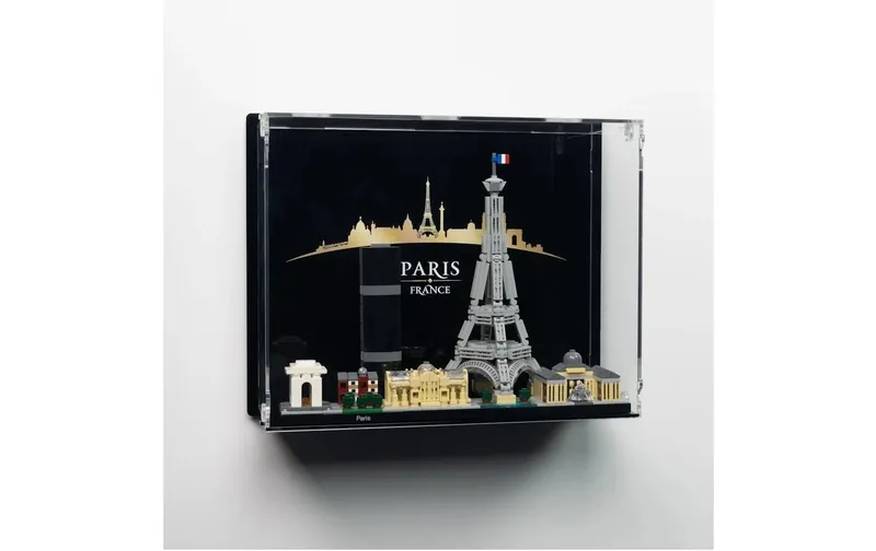 iDisplayit Acryl-Wand-Display per LEGO 21044 Paris